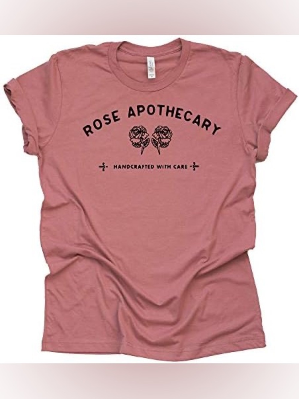 Rose Apothecary Pink Graphic Tee - Handcrafted with Care